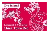 Stempelkissen China Town Red Dye Ink